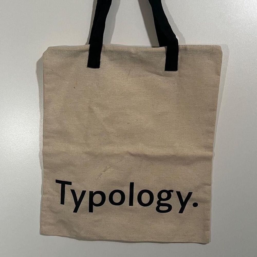 Typology Women's Cream and Black Tote Bag